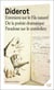 Entretiens sur Le Fils naturel - De la poésie dramatique - Paradoxe sur le comédien