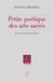 Petite poétique des arts sacrés