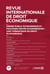 Revue internationale de droit économique 2019/1 - Ordre public économique et pouvoirs privés économi
