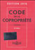 CODE DE LA COPOPRIETE 2016 COMMENTE