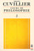 Cours de philosophie t.2