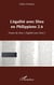 L'égalité avec dieu en Philippiens 2.6 - forme de dieu = égalité avec dieu ?