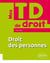 Mes TD de droit : droit des personnes