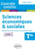 Contrôle continu : spécialité sciences économiques et sociales - terminale - nouveaux programmes