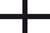 Autocollant "kroaz du" croix noire