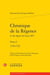 Chronique de la Régence et du règne de Louis XV t.1 - 1718-1726