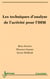 Les techniques d'analyse de l'activité pour l'IHM