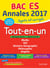 Annales bac - sujets et corrigés - 2017 - tout-en-un - terminale es
