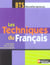 Les techniques du français - BTS livre de l'élève