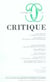 Revue Critique n.725
