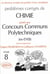Problèmes corrigés de chimie posés aux concours communs polytechniques