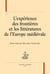 L'expérience des frontières et les littératures de l'europe médiévale