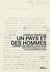 Un pays et des hommes