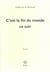 C'est la fin du monde ce soir