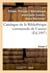 Catalogues des collections bibliographiques, scientifiques et artistiques de Cannes