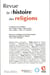 Revue de l'histoire des religions : 4/2017 - les discours sur les religions dans l'empire romain