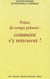 Priere du temps present - comment s'y retrouver ?