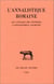 L'annalistique romaine : les annales des pontifes - l'annalistique ancienne