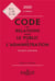 Code des relations entre le public et l'administration (édition 2020)