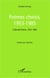 Poèmes choisis, 1953-1985 : Collected Poems, 1953-1985 - Traduits par Cathy Parc