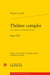 Théâtre complet Tome 7