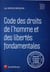Code des droits de l'homme et des libertés fondamentales (édition 2017)