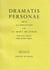 Autobiographie - iii - dramatis personae / alienation /la mort de synge