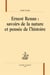 Ernest Renan : savoirs de la nature et pensée de l'histoire