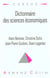 Dictionnaire des sciences economiques