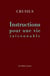Instructions pour une vie raisonnable