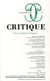 Revue Critique n.762 : sous l'empire du Japon