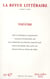 LA REVUE LITTERAIRE n.47