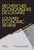 Revue recherches économiques de Louvain n.75/3