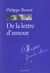 De la lettre d amour