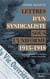 Lettres d'un syndicaliste sous l'uniforme, 1915-1918