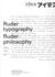 Ruder typography ruder philosophy