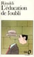 L'éducation de l'oubli