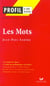 Les mots de jean paul sartre