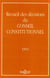 Recueil des décisions du Conseil constitutionnel (édtiion 1993)
