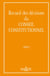 Recueil Des Decisions Du Conseil Constitutionnel 2003