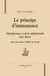 Le principe d'immanence - métaphysique et droit administratif chez Sieyès