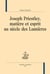 Joseph Priestley, matière et esprit au siècle des Lumières