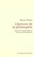 L'épreuve de la philosophie