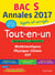 Annales bac - sujets et corrigés - 2017 - tout-en-un - terminale s