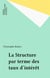 La structure par terme des taux d'interêt