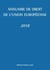 Annuaire de droit de l'Union européenne 2018
