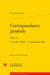 Correspondance générale