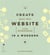 Create your own website using wordpress in a weekend