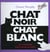 Chat noir chat blanc