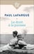Le droit à la paresse
